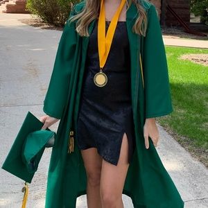 Princess Polly Black Satin Mini Dress